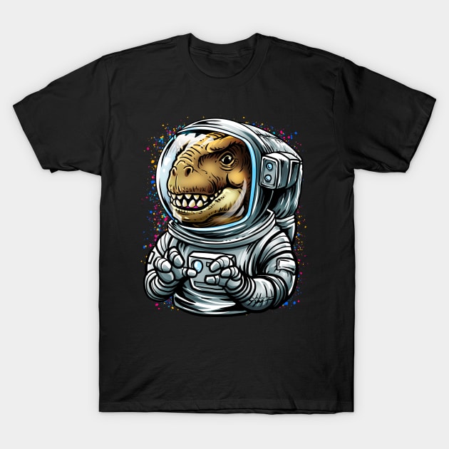 Dinosaur Astronaut T-Shirt by BDAZ